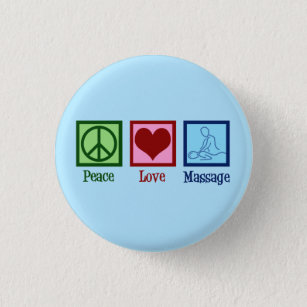 Chapa Redonda De 2,5 Cm Terapia de masaje de amor por la paz