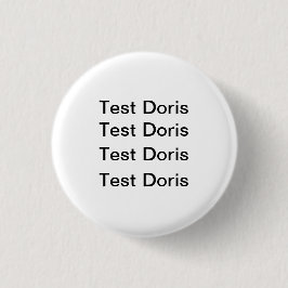Chapa Redonda De 2,5 Cm Test Doris Badge