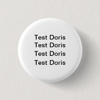 Chapa Redonda De 2,5 Cm Test Doris Badge