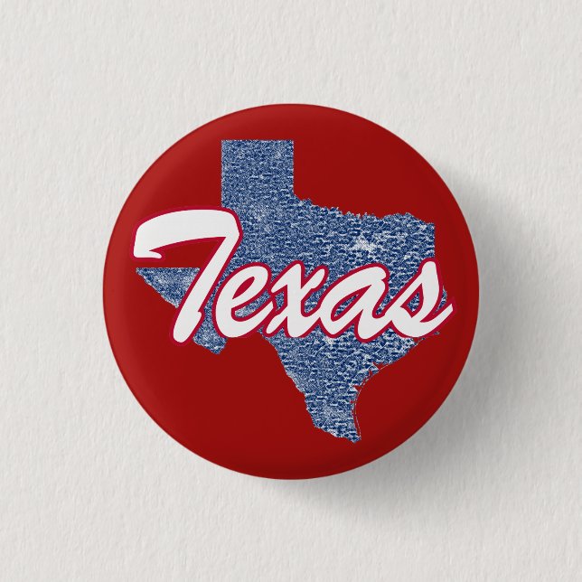 Chapa Redonda De 2,5 Cm Texas (Anverso)