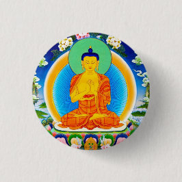 Chapa Redonda De 2,5 Cm Thangka tibetano oriental fresco Prabhutaratna