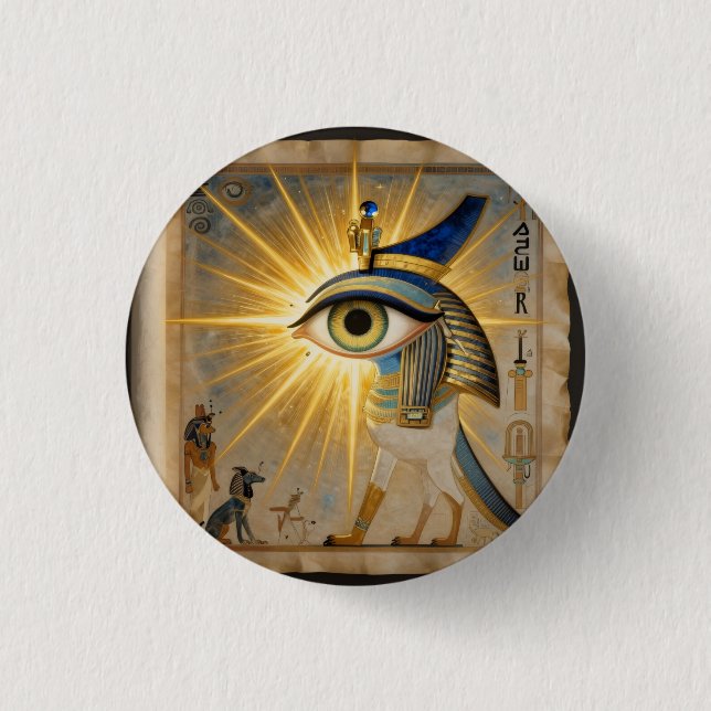 Chapa Redonda De 2,5 Cm The Egyptian Eye´6 (Anverso)
