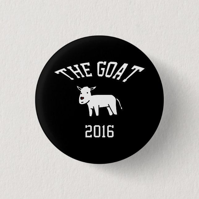 CHAPA REDONDA DE 2,5 CM THE GOAT (Anverso)