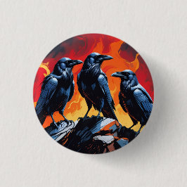 Chapa Redonda De 2,5 Cm Three Crows