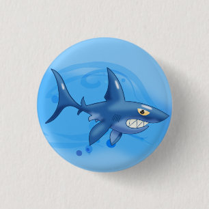 Chapa Redonda De 2,5 Cm Tiburón Personalizado