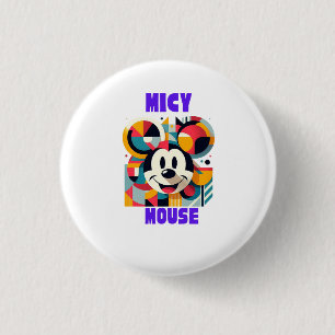 CHAPA REDONDA DE 2,5 CM TIEMPO DE DIVERSIÓN DE MICKEY