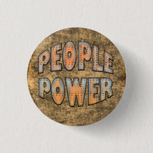 Chapa Redonda De 2,5 Cm Tiempo de poder de la gente para regalo de motivac