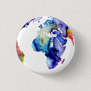 Chapa Redonda De 2,5 Cm Tierra colorida