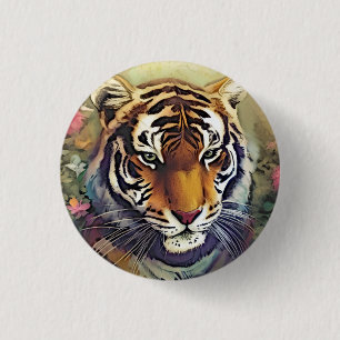 Chapa Redonda De 2,5 Cm Tigre
