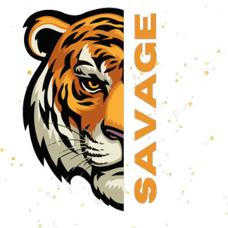 Chapa Redonda De 2,5 Cm Tigre Sauvage