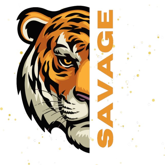 Chapa Redonda De 2,5 Cm Tigre Sauvage (Subido por el creador)