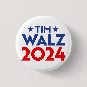 Chapa Redonda De 2,5 Cm Tim Walz Fan Club
