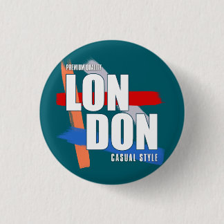 Chapa Redonda De 2,5 Cm Tipografía de Londres