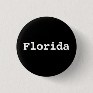 Chapa Redonda De 2,5 Cm Tipografía personalizable de Florida