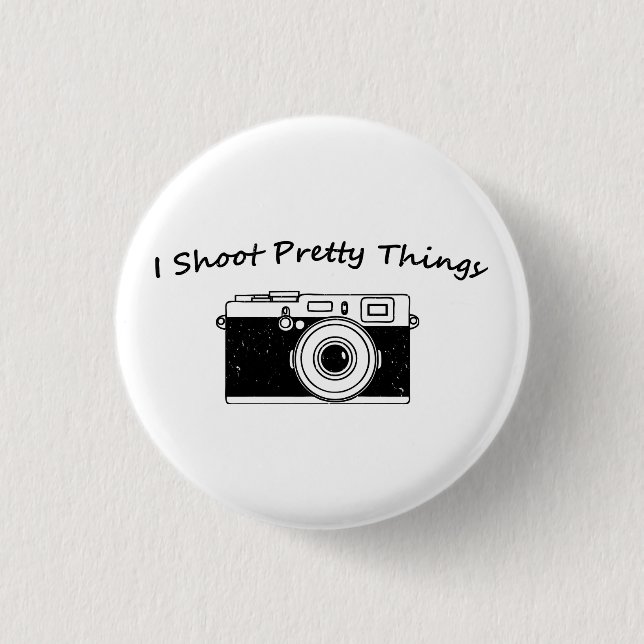 Chapa Redonda De 2,5 Cm Tiro fotografía bonita de las cosas (Anverso)