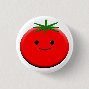 Chapa Redonda De 2,5 Cm Tomate Rojo