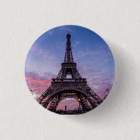 Torre Eiffel Pink Purple Sky