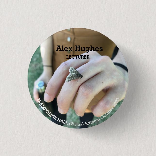 Chapa Redonda De 2,5 Cm TRAMPOLINE HALL (edición virtual) - octubre de 202 (Anverso)