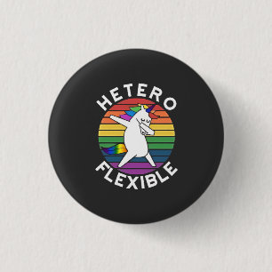 Chapa Redonda De 2,5 Cm Traspaso bisexual LGBT lésbico heterosexual hetero