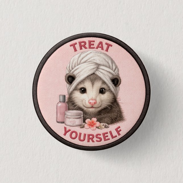 Chapa Redonda De 2,5 Cm Trátate (Anverso)