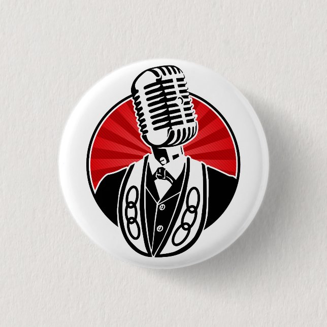 Chapa Redonda De 2,5 Cm Tres vínculos de la vista atrás (Anverso)