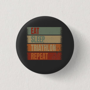 Chapa Redonda De 2,5 Cm Triathlon Funny