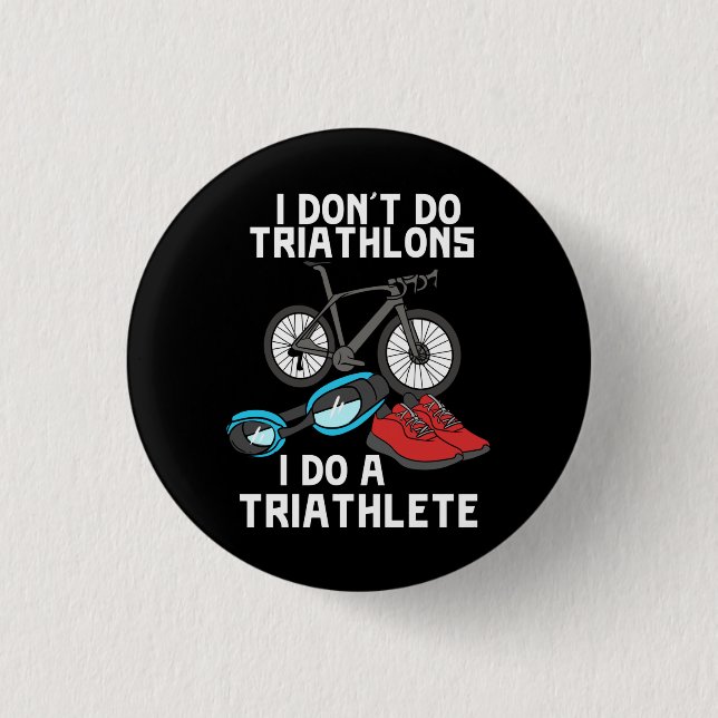 Chapa Redonda De 2,5 Cm Triatleta (Anverso)