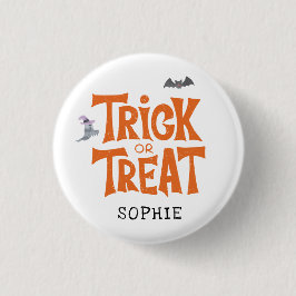 Chapa Redonda De 2,5 Cm Trick o Treat Halloween familia Costume