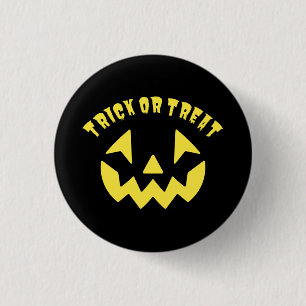 Chapa Redonda De 2,5 Cm Trick O Tret Jack O'Lantern Halloween Ca