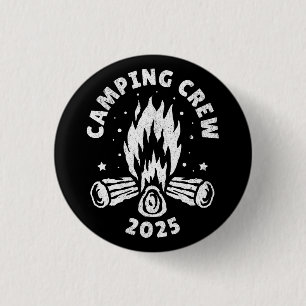 Chapa Redonda De 2,5 Cm Tripulación de Camping 2025 Camper Vintage