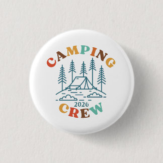 Chapa Redonda De 2,5 Cm Tripulación de Camping Personalizada