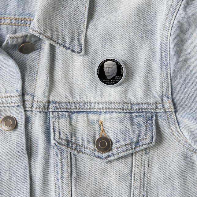 Chapa Redonda De 2,5 Cm  Trump 2020 (In situ)