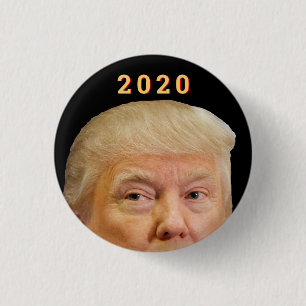 Chapa Redonda De 2,5 Cm Trump 2020