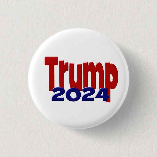 Chapa Redonda De 2,5 Cm Trump 2024  (Anverso)