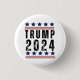 Chapa Redonda De 2,5 Cm Trump 2024