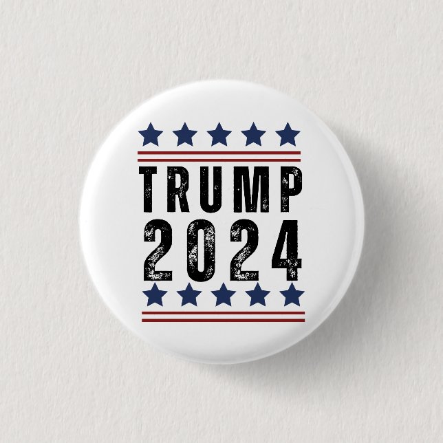 Chapa Redonda De 2,5 Cm Trump 2024 (Anverso)