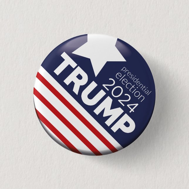 Chapa Redonda De 2,5 Cm Trump 2024 (Anverso)