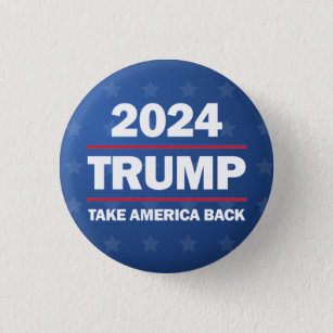 Chapa Redonda De 2,5 Cm Trump 2024 Tomen de vuelta a Estados Unidos