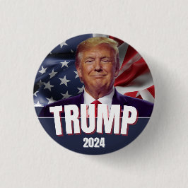Chapa Redonda De 2,5 Cm Trump Button Pins