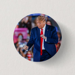 Chapa Redonda De 2,5 Cm Trump Dance Funny