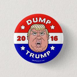 Chapa Redonda De 2,5 Cm Trump descargado, botón/pin anti-Donald Trump 2016