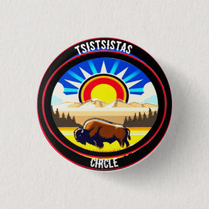 Chapa Redonda De 2,5 Cm Tsistsistsistas Circle