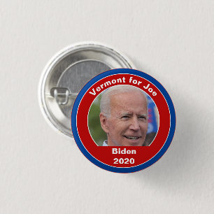 Chapa Redonda De 2,5 Cm Tu estado para Joe - Joe Biden 2020 Vermont