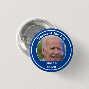 Chapa Redonda De 2,5 Cm Tu estado para Joe - Joe Biden 2020 Vermont