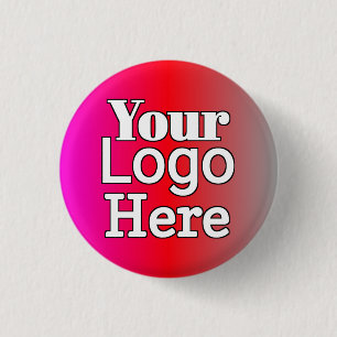 Chapa Redonda De 2,5 Cm Tu Logo Aquí – Negocio Personalizado