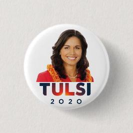 Chapa Redonda De 2,5 Cm Tulsi Gabbard 2020