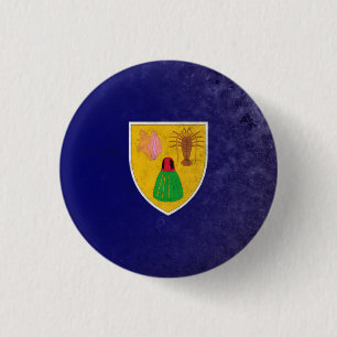 Chapa Redonda De 2,5 Cm Turks and Caicos Islands