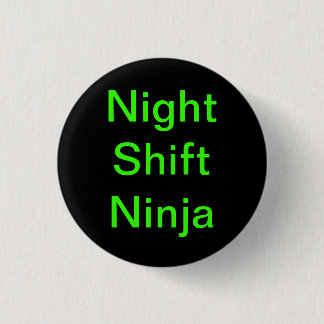 Chapa Redonda De 2,5 Cm Turno de noche Ninjas
