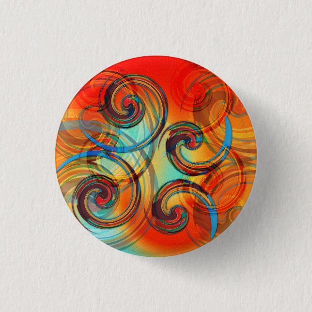 Chapa Redonda De 2,5 Cm Twirl (Anverso)
