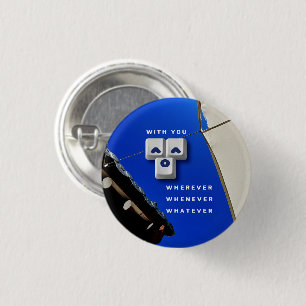Chapa Redonda De 2,5 Cm typography_1_with you_1
